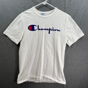 Champion Shirt Adult Small White Casual T Shirt Mens